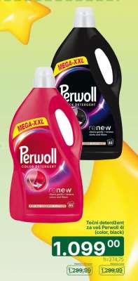 Tečni deterdžent za veš Perwoll 4l (color, black)