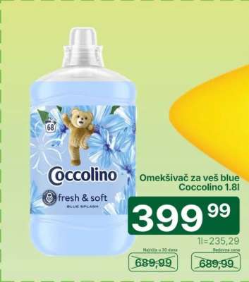 Omekšivač za veš blue Coccolino 1,8l
