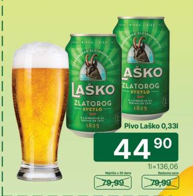 Pivo Laško 0,33l