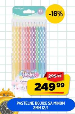 Pastelne bojice sa minom 3MM 12/1