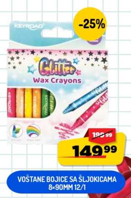 Glitter Wax Crayons