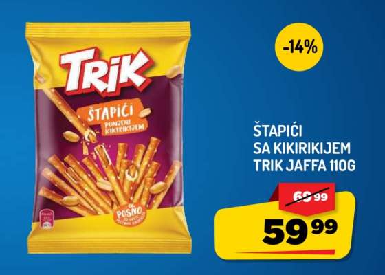 Štapići sa kikirikijem Trik Jaffa 110g