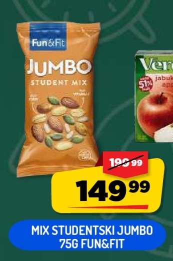 MIX STUDENTSKI JUMBO 75G FUN&FIT