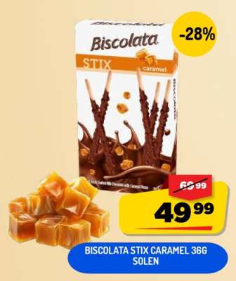 Biscolata Stix Caramel 36g Solen