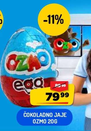 Čokoladno jaje Ozmo 20g