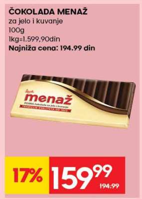 ČOKOLADA MENAŽ