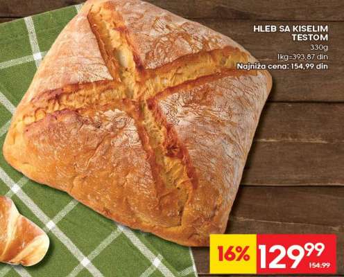 HLEB SA KISELIM TESTOM