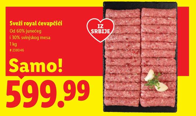 Sveži royal ćevapčići