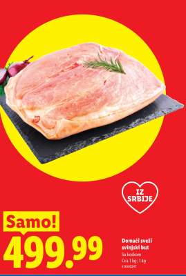 Domaći sveži svinjski but