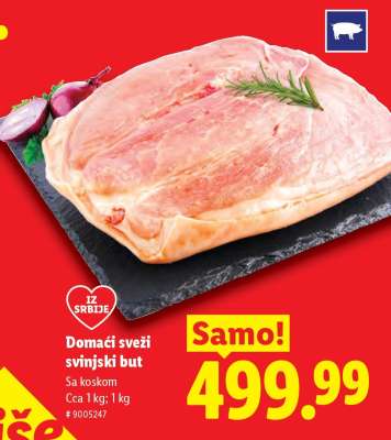 Domaći sveži svinjski but