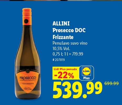 ALLINI Prosecco DOC Frizzante