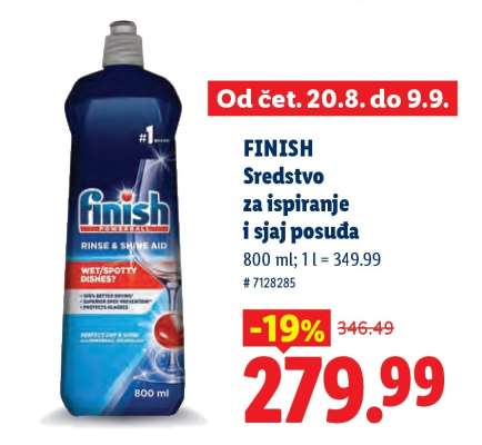 Finish Sredstvo za ispiranje i sjaj posuda