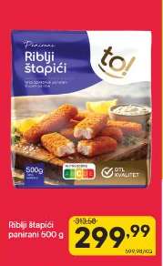 Riblji štapići panirani 500 g