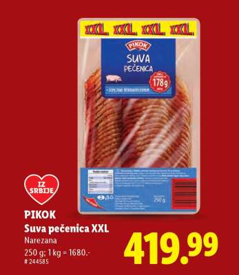 Pikok Suva pečenica XXL
