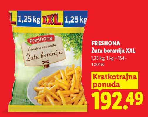 Freshona Žuta boranija XXL