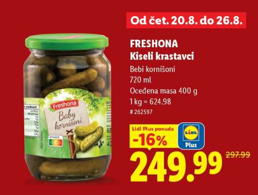 Freshona Kiseli krastavci