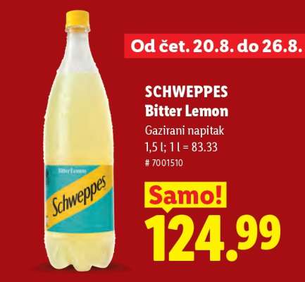 SCHWEPPES Bitter Lemon