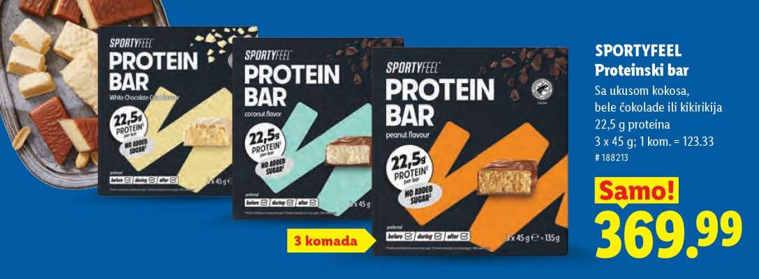SPORTYFEEL Proteinski bar