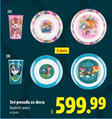 Set posuda za decu