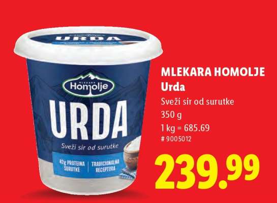 Mlekara Homolje urda