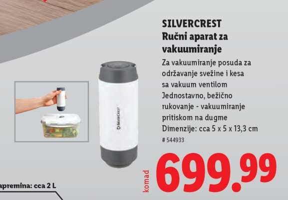 SILVERCREST Ručni aparat za vakuumiranje