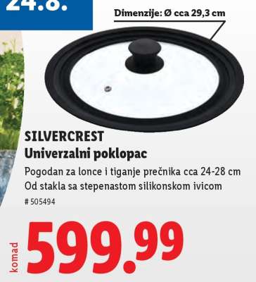 SILVERCREST Univerzalni poklopac