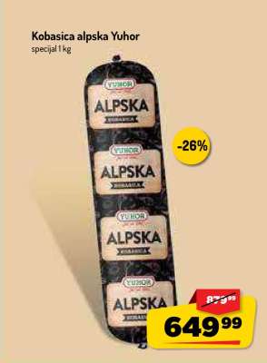 Kobasica alpska Yuhor