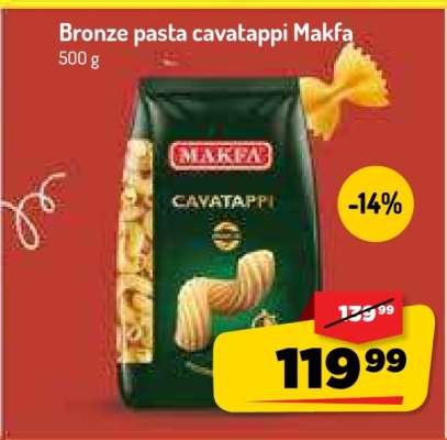 Bronze pasta cavatappi Makfa