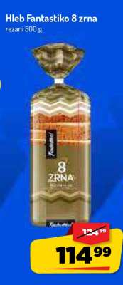 Hleb Fantastiko 8 zrna