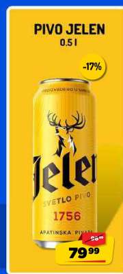 Pivo Jelen 0.5 l