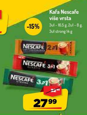 Kafa Nescafe više vrsta