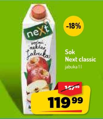 Sok Next classic jabuka 1l