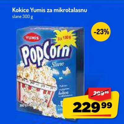 Kokice Yumis za mikrotalasnu