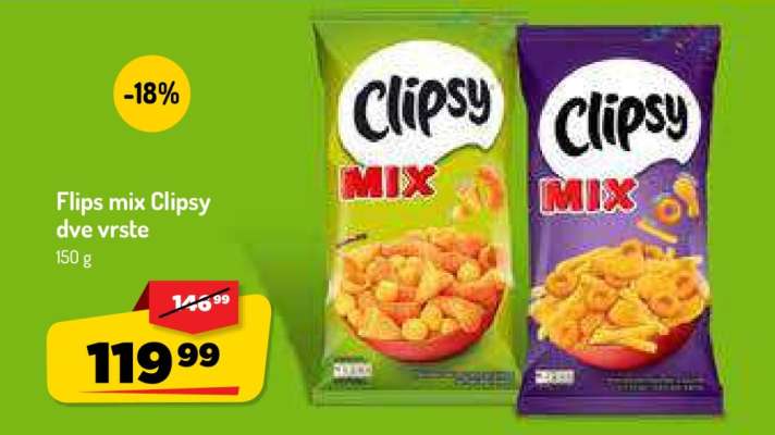 Flips mix Clipsy dve vrste