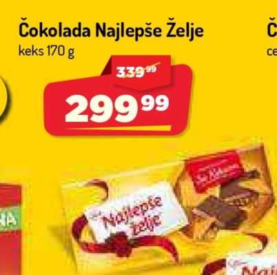 ČOKOLADA NAJLEPŠE ŽELJE