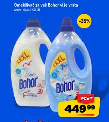 Omekšivač za veš Bohor više vrsta