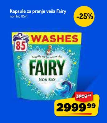 Kapsule za pranje veša Fairy
