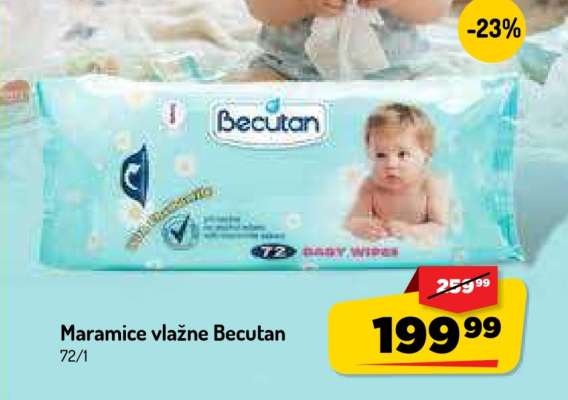 Maramice vlažne Becutan