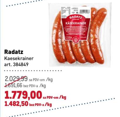 Radatz Kaesekrainer