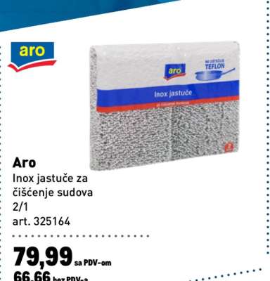 Aro Inox jastuče za čišćenje sudova 2/1