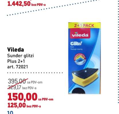 Vileda Sunder glitzi Plus 2+1