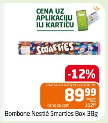 Bombone Nestlé Smarties Box 38g
