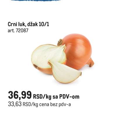 Crni luk, džak 10/1