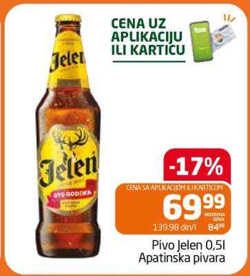 Pivo Jelen 0,5l