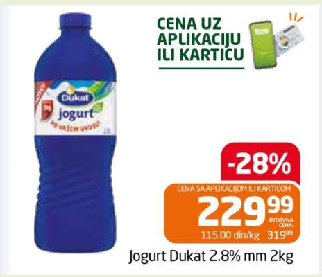 Jogurt Dukat 2,8%mm, 2kg