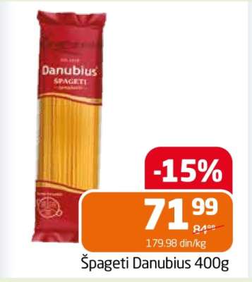 Špageti Danubius 400g