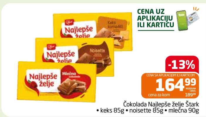 čokolada najlepše želje Štark