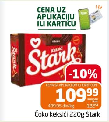 Čoko keksići 220g Štark
