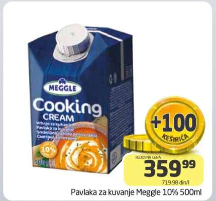 Pavlaka za kuvanje Meggle 10% 500ml