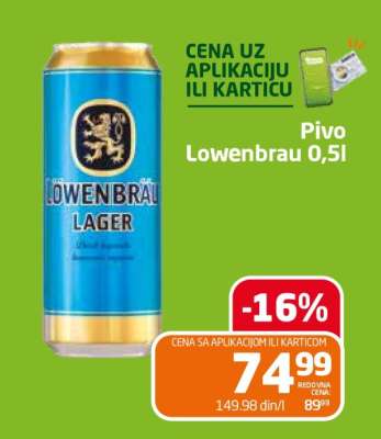 Pivo Lowenbrau 0,5l